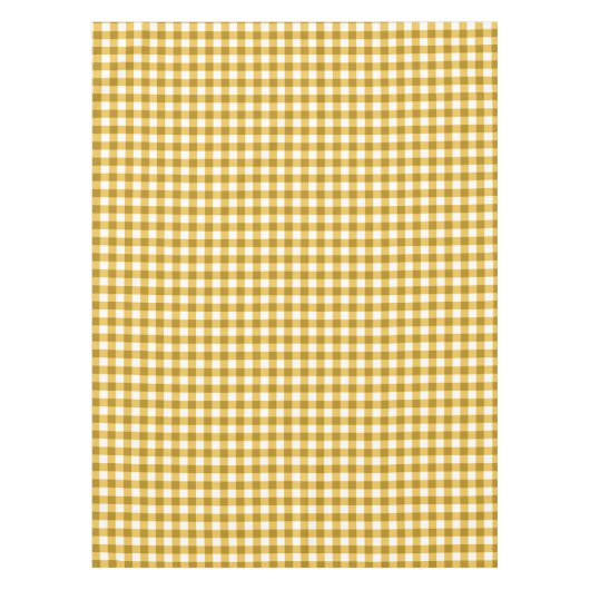 Gingham-Karo-Tischdecke | gelbe und weiße Karos Tischdecke (Vorderseite)