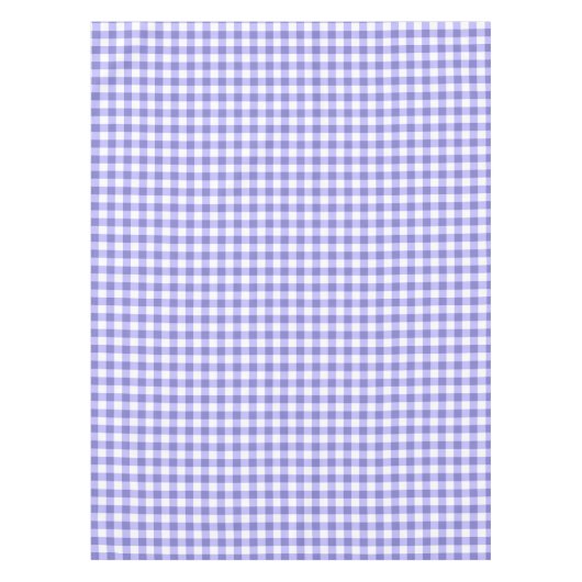 Gingham-Karo-Tischdecke | lila und weiße Karos Tischdecke (Vorderseite)