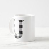 Gingham Karo U Kaffeetasse (Vorderseite Links)