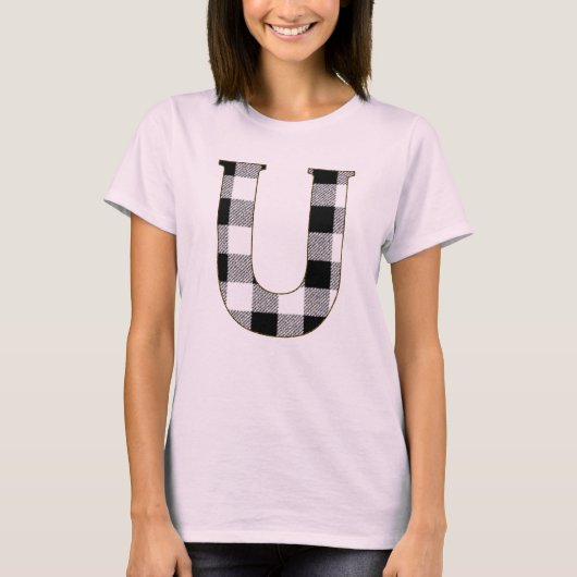 Gingham Karo U T-Shirt (Vorderseite)