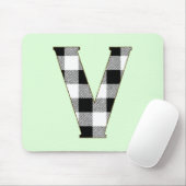 Gingham Karo V Mousepad (Mit Mouse)