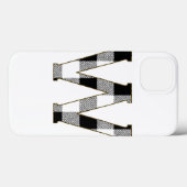 Gingham Karo W Case-Mate iPhone Hülle (Rückseite (Horizontal))