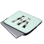 Gingham Karo W Laptopschutzhülle (Vorne Knopf)