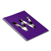 Gingham Karo W Notizblock (Rechte Seite)
