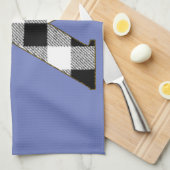 Gingham Karo X Handtuch (Viertel Falte)