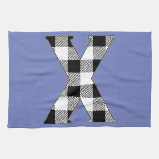 Gingham Karo X Handtuch (Horizontal)