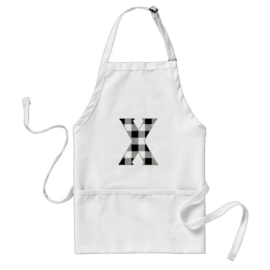 Gingham Karo X Schürze (Vorne)