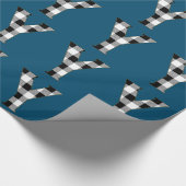 Gingham Karo Y Geschenkpapier (Ecke)