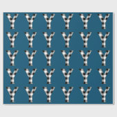 Gingham Karo Y Geschenkpapier (Flach)