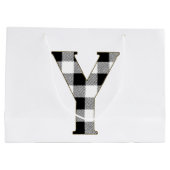 Gingham Karo Y Große Geschenktüte (Rückseite)