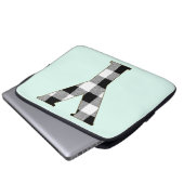 Gingham Karo Y Laptopschutzhülle (Vorne Knopf)