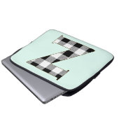 Gingham Karo Z Laptopschutzhülle (Vorne Knopf)