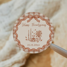 Gingham-Karofreundschaftsdinner