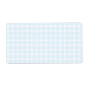 Gingham-Karomuster. Hellblau und weiß