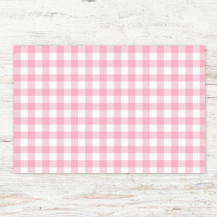 Gingham-Karomuster in Pastellfarben Seidenpapier