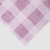 Gingham Karos Dusty Pink White Pattern Decoupage Seidenpapier (Detail)
