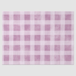 Gingham Karos Dusty Pink White Pattern Decoupage Seidenpapier