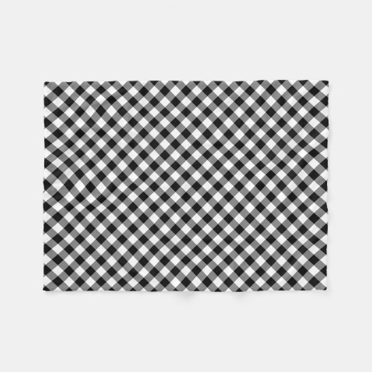 Gingham-Karos Fleecedecke (Vorderseite (Horizontal))
