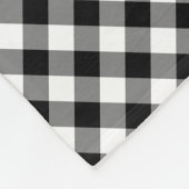Gingham-Karos Fleecedecke (Ecke)
