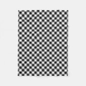 Gingham-Karos Fleecedecke (Vorderseite)