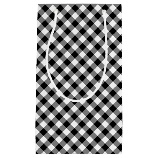 Gingham-Karos Kleine Geschenktüte (Vorderseite)