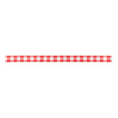 Gingham Karos Ribbon, Rot und Weiß Satinband (Vorderseite)
