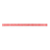 Gingham Karos Ribbon, rot und weiß Satinband (Vorderseite)