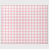 Gingham-Karos, rosa und weiße Mittelformat Geschenkpapier (Flach)