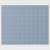 Gingham-klassisches blaues Packpapier (Flach)