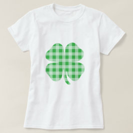 Gingham Kleeblatt T-Shirt