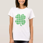 Gingham Kleeblatt T-Shirt (Vorderseite)