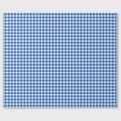 Gingham-Kobalt-Blau-Packpapier Geschenkpapier (Flach)