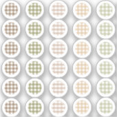 Gingham-Kreise für Planer/Zeitschriften Aufkleber (Vorderseite)