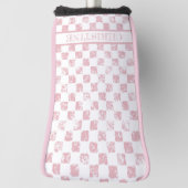 Gingham Ladys Golf Head Cover Headcover (Rotieren 90)