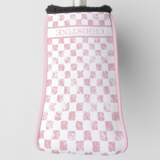Gingham Ladys Golf Head Cover Headcover (Rotieren 90)