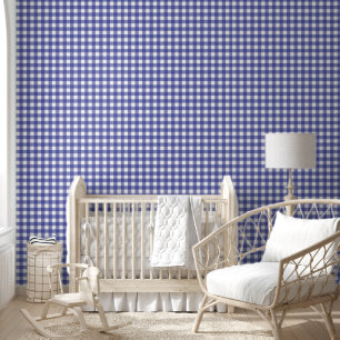 Gingham Lavender White Tapete