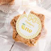 Gingham Lemon Themed 1. Geburtstag