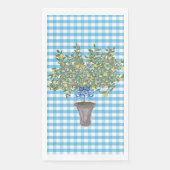Gingham Lemons Lemon Tree Napkins Napkin Serviette (Vorderseite)