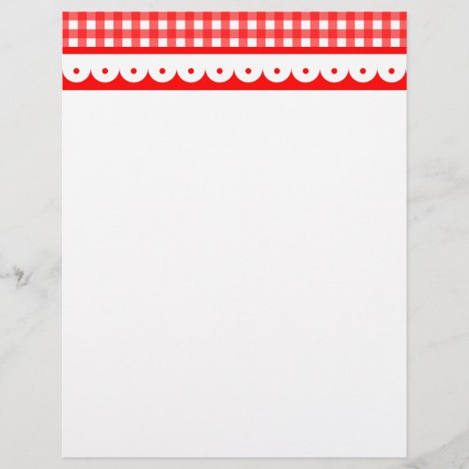 Gingham Letterhead (Vorderseite)