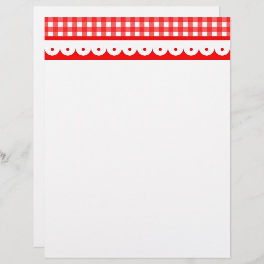 Gingham Letterhead (Vorne/Hinten)