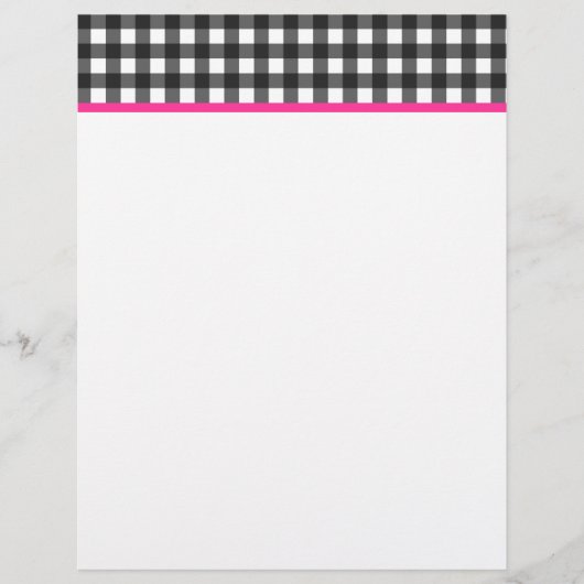 Gingham Letterhead (Vorderseite)