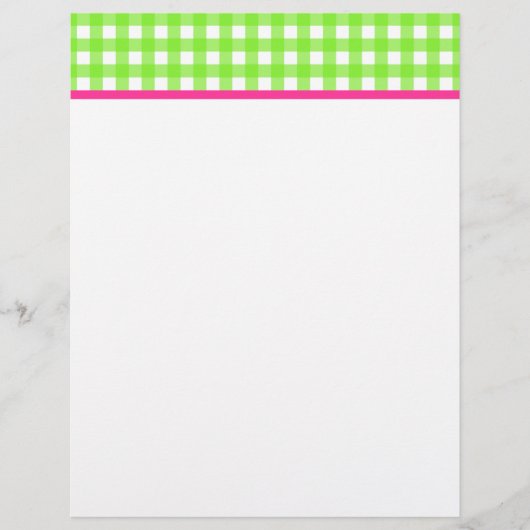 Gingham Letterhead (Vorderseite)