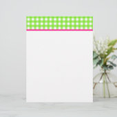Gingham Letterhead (Stehend Vorderseite)