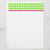 Gingham Letterhead (Vorne/Hinten)