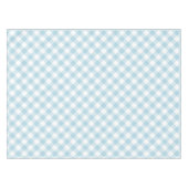 Gingham Light Blue and White Kariert Patterns Tischdecke (Vorderseite (Horizontal))