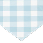 Gingham Light Blue and White Kariert Patterns Tischdecke (Schrägansicht)