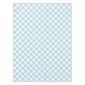 Gingham Light Blue and White Kariert Patterns Tischdecke (Vorderseite)