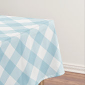 Gingham Light Blue and White Kariert Patterns Tischdecke (Beispiel)