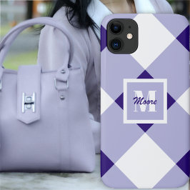 Gingham - Lila Fall für dunkle und pastellfarbene  Case-Mate iPhone Hülle