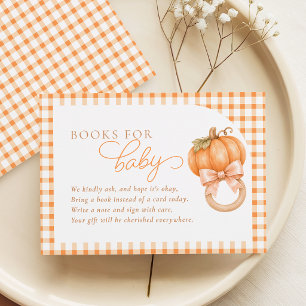 Gingham Little Pumpkin Bücher für Baby Karte